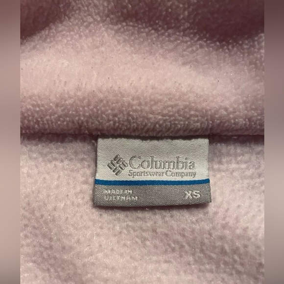 Columbia XS Pink Zipper Fleece - Breast Cancer Awareness - Picture 4 of 4